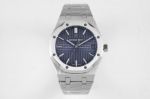 Top Grade Replica AP Royal Oak 15500 Blue Dial Watch Swiss Movement Men 41MM 